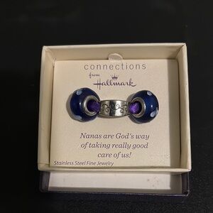 Hallmark Blue Bead Bracelet Charm